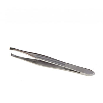 τσιμπιδάκι φρυδιών λοξό ασημί με λαβή