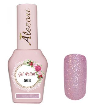 ALEZORI GEL POLISH 563 ΓΛΥΚΟ ΡΟΖ ΜΕ ΨΙΛΟ SHIMMER