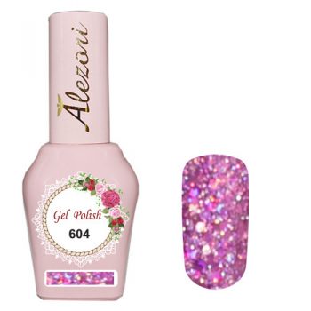 ALEZORI GEL POLISH 604 GLITTER ΦΟΥΞΙΑ ΠΑΓΙΕΤΑ