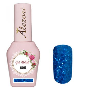 ALEZORI GEL POLISH 605 GLITTER ΜΠΛΕ ΜΕ ΠΑΓΙΕΤΑ