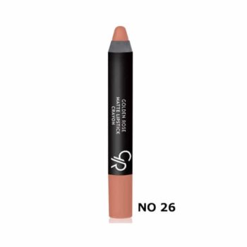 Golden Rose Matte Lipstick Crayon #26 - ΜΟΛΥΒΙ ΚΡΑΓΙΟΝ