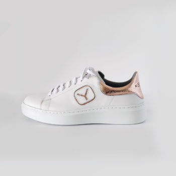 ΑΝΑΤΟΜΙΚΑ ΠΑΠΟΥΤΣΙΑ KYANA - ΛΕΥΚΑ ΜΕ ROSE GOLD ΛΕΠΤΟΜΕΡΕΙΑ