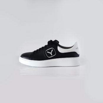 ΑΝΑΤΟΜΙΚΑ ΠΑΠΟΥΤΣΙΑ KYANA - ΜΑΥΡΑ ΜΕ ΛΕΥΚΗ ΛΕΠΤΟΜΕΡΕΙΑ