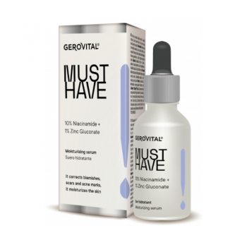 GEROVITAL ΟΡΟΣ ΑΜΕΣΗΣ  ΕΝΥΔΑΤΩΣΗΣ10% Niacinamide Β3 + 1% Zinc Gluconate