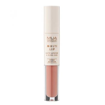 MUA LIPSTICK & GLOSS DUO - NUDE EDITION - MOCHA