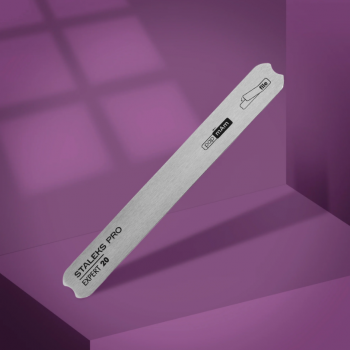 STALEKS PRO Nail File Metal Straight (Base) EXPERT 20