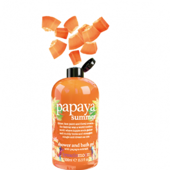 TREACLEMOON Papaya Summer Shower & Bath Gel-Αφρόλουτρο με Παπάγια, 500ml