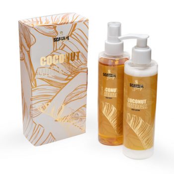 Scandalbeauty double set Coconut Waterfall “Body lotion 200ml & Body Mist 200ml” Με άρωμα Βανίλιας, Καρύδας & Κρίνο της Κοιλάδας