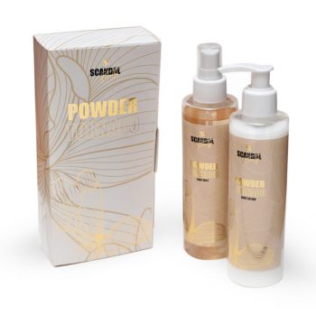 Scandalbeauty double set Powder Tornado “Body lotion 200ml & Body Mist 200ml” Με άρωμα Πούδρας
